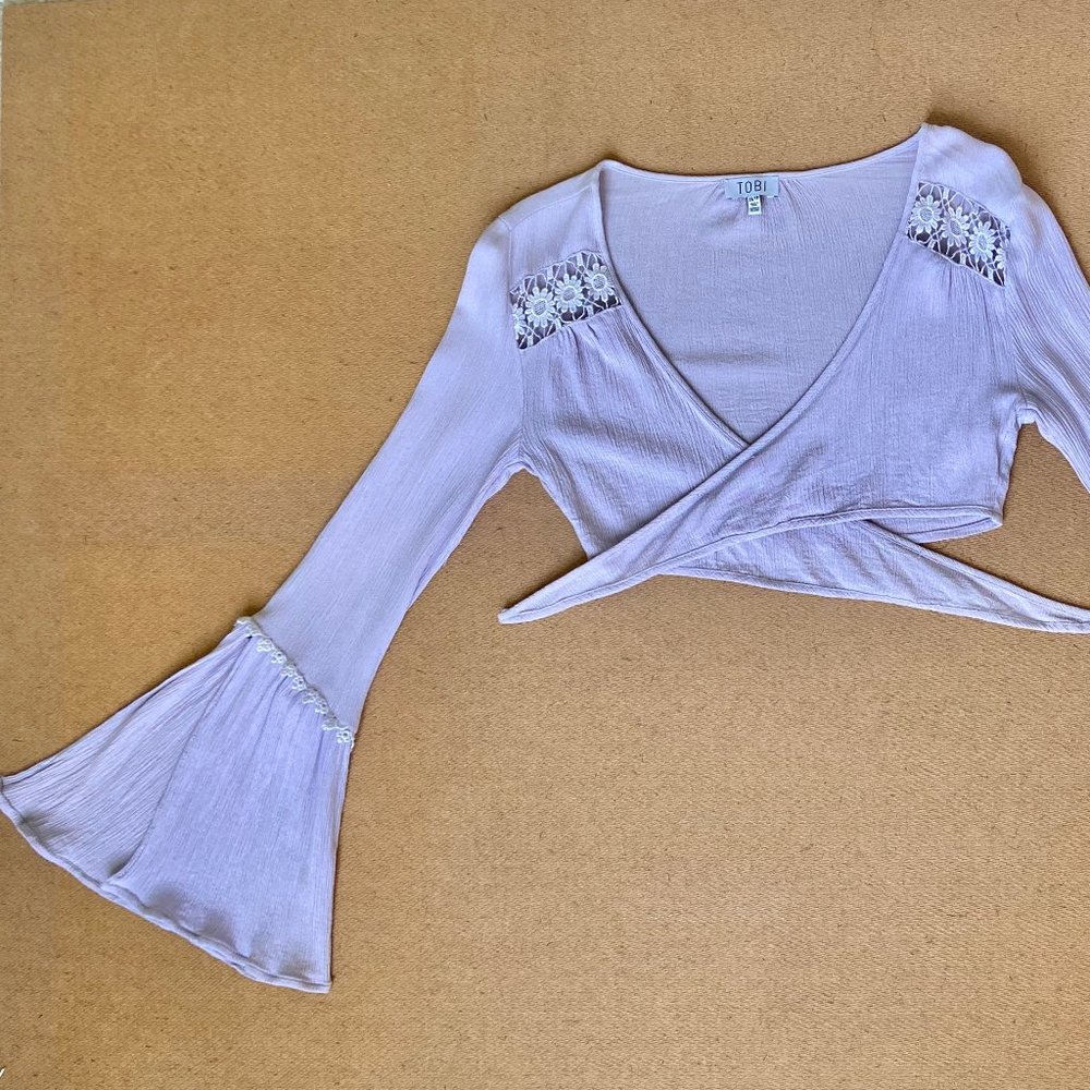 Purple Crochet TOBI Top